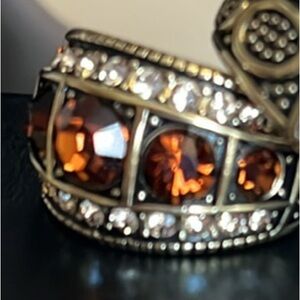 Elegant Gold and Brown Women's Ring